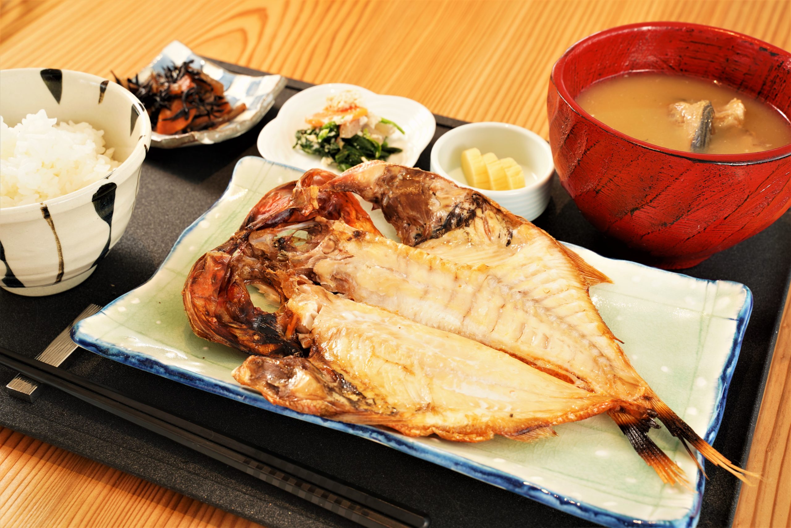 金目鯛の干物定食
